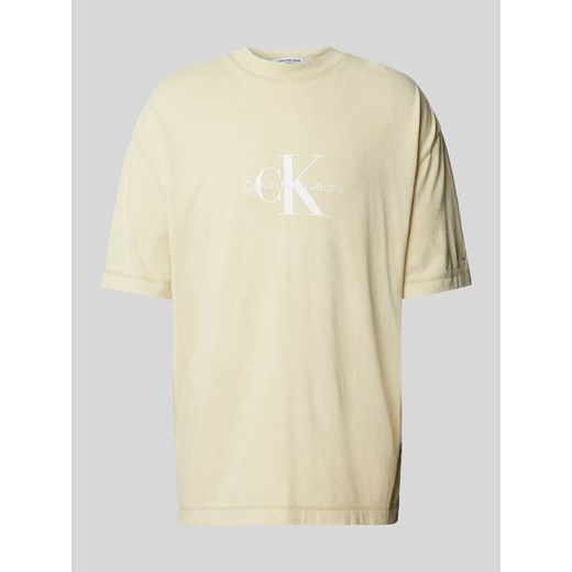 T-shirt z nadrukiem z logo ze sklepu Peek&Cloppenburg  w kategorii T-shirty męskie - zdjęcie 170473500
