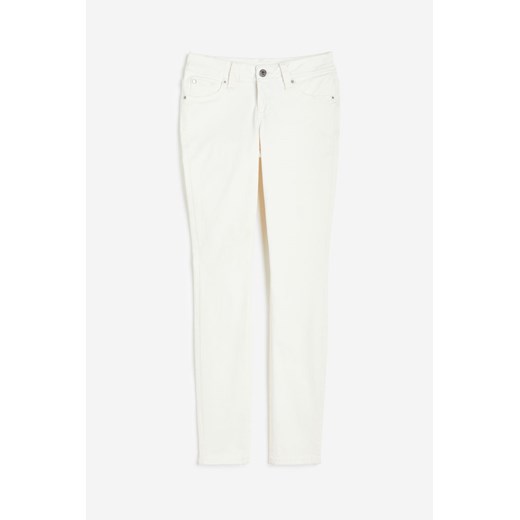 H & M - Skinny Low Jeans - Biały H & M 42 H&M
