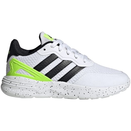 Buty adidas Nebzed Lifestyle Lace Running Jr IG2886 białe ze sklepu ButyModne.pl w kategorii Buty sportowe dziecięce - zdjęcie 170473970