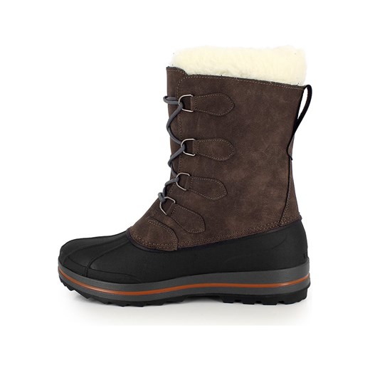 Buty zimowe męskie Kimberfeel brązowe sznurowane