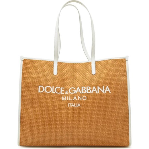 Shopper bag Dolce Gabbana ze skóry matowa na ramię 
