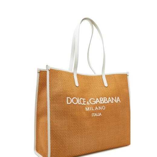 Shopper bag Dolce Gabbana ze skóry na ramię 