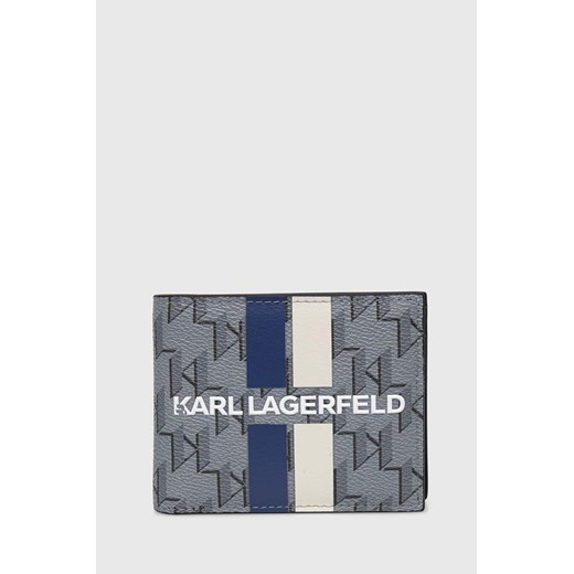 Karl Lagerfeld portfel męski kolor szary ze sklepu ANSWEAR.com w kategorii Portfele męskie - zdjęcie 170476114