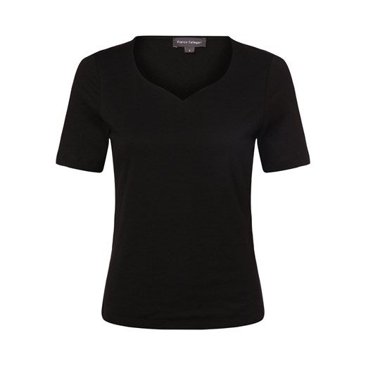 Franco Callegari Koszulka damska Kobiety Bawełna czarny jednolity ze sklepu vangraaf w kategorii Bluzki damskie - zdjęcie 170476274