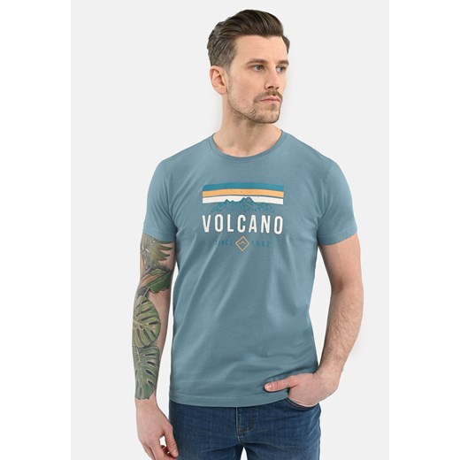 T-shirt męski Volcano z krótkim rękawem 
