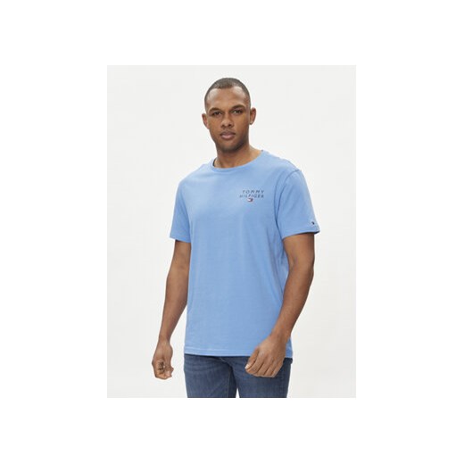 Tommy Hilfiger T-Shirt Logo UM0UM02916 Niebieski Regular Fit ze sklepu MODIVO w kategorii T-shirty męskie - zdjęcie 170477014