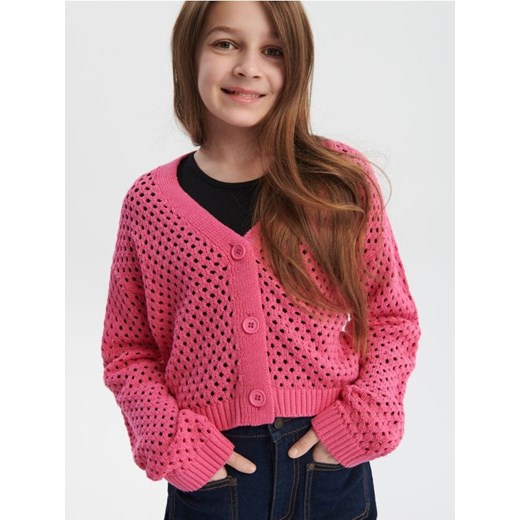 Sinsay - Sweter - różowy ze sklepu Sinsay w kategorii Swetry dziewczęce - zdjęcie 170477533