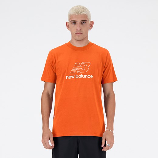 Koszulka męska New Balance MT41906TMO – pomarańczowa ze sklepu New Balance Poland w kategorii T-shirty męskie - zdjęcie 170478354