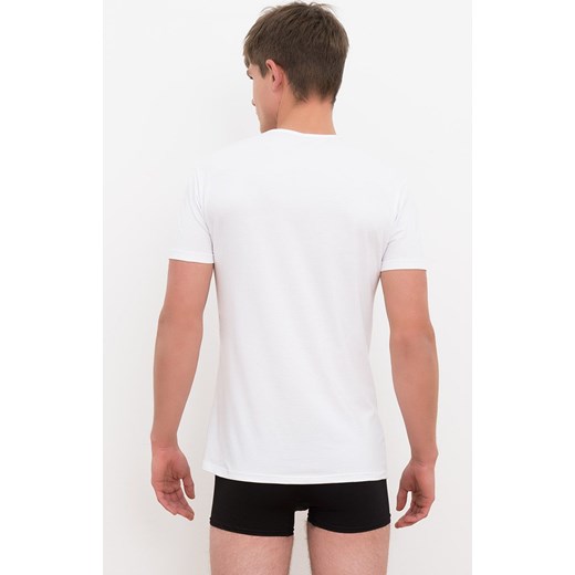 Biała koszulka męska na krótki rękaw w serek Ikar, Kolor biały, Rozmiar M, Italian Fashion ze sklepu Intymna w kategorii T-shirty męskie - zdjęcie 170480070