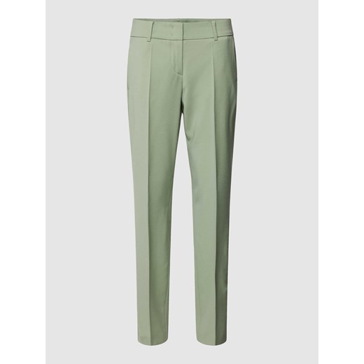 Spodnie o kroju slim fit z żywej wełny ze sklepu Peek&Cloppenburg  w kategorii Spodnie damskie - zdjęcie 170492483
