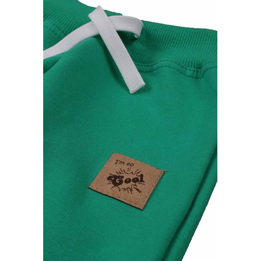 Spodnie dresowe chłopięce zielone z dzianiny Tup Tup Tup Tup 104 wyprzedaż 5.10.15