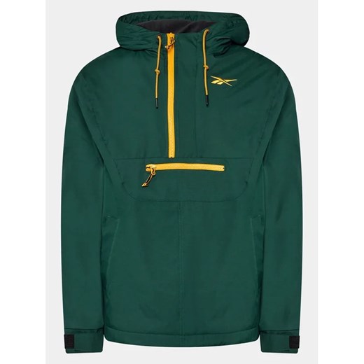 Reebok Kurtka anorak Vector Fleece HK7075 Zielony Loose Fit Reebok XS MODIVO