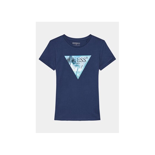 Guess T-Shirt L4GI10 K8HM4 Granatowy Regular Fit ze sklepu MODIVO w kategorii T-shirty chłopięce - zdjęcie 170493531