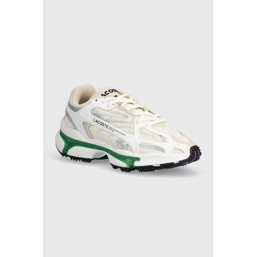 Lacoste sneakersy L003 2K24 Textile kolor biały 47SFA0012 ze sklepu ANSWEAR.com w kategorii Buty sportowe damskie - zdjęcie 170494832