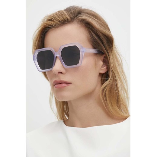 Answear Lab okulary przeciwsłoneczne damskie kolor biały ze sklepu ANSWEAR.com w kategorii Okulary przeciwsłoneczne damskie - zdjęcie 170494924