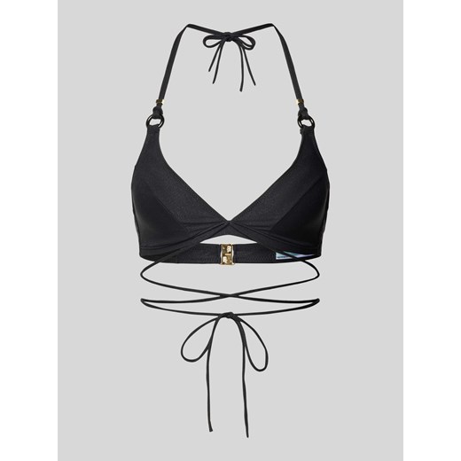 Top bikini z wiązaniem model ‘DAHU’ ze sklepu Peek&Cloppenburg  w kategorii Stroje kąpielowe - zdjęcie 170495714