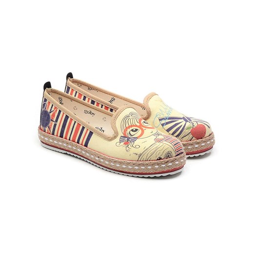 Goby Espadryle w kolorze beżowym ze wzorem ze sklepu Limango Polska w kategorii Espadryle damskie - zdjęcie 170497531