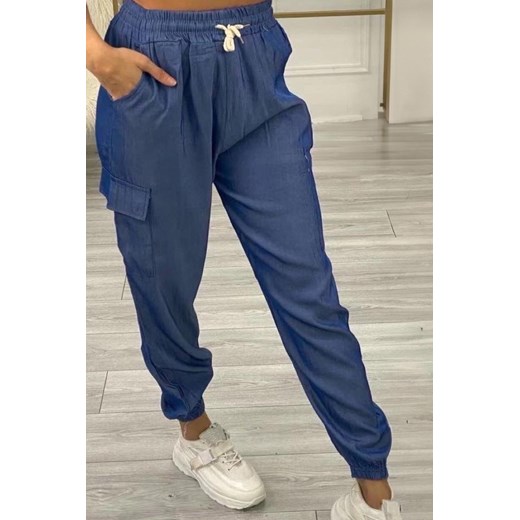 Spodnie RODRELSA BLUE ze sklepu Ivet Shop w kategorii Spodnie damskie - zdjęcie 170500894
