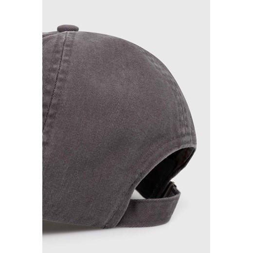 Barbour czapka z daszkiem bawełniana kolor szary z aplikacją Barbour One Size PRM