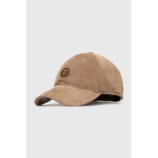 AAPE czapka z daszkiem bawełniana Cotton Corduroy kolor beżowy z aplikacją ACP5223 ze sklepu PRM w kategorii Czapki z daszkiem męskie - zdjęcie 170502743