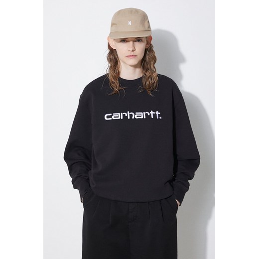 Carhartt WIP bluza Carhartt Sweat damska kolor czarny z aplikacją I033647.0D2XX ze sklepu PRM w kategorii Bluzy damskie - zdjęcie 170503021
