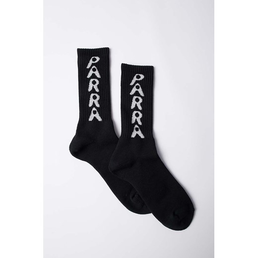 by Parra skarpetki Hole Logo Crew Socks męskie kolor czarny 51176 ze sklepu PRM w kategorii Skarpetki męskie - zdjęcie 170503230