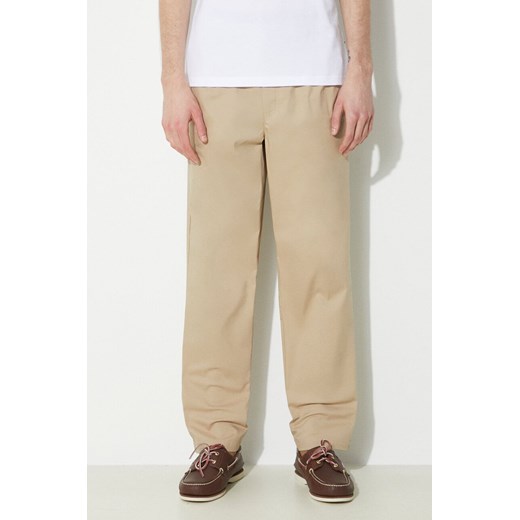 New Balance spodnie Twill Straight Pant 30" męskie kolor beżowy proste MP41575SOT ze sklepu PRM w kategorii Spodnie męskie - zdjęcie 170503440
