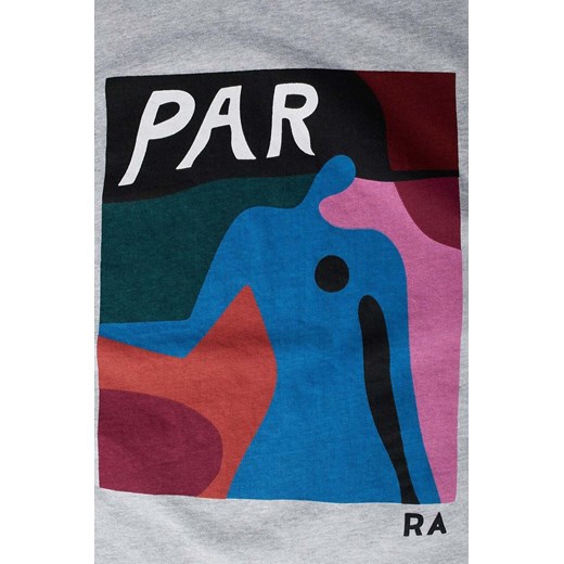 by Parra t-shirt bawełniany Ghost Caves męski kolor szary z nadrukiem 51100 By Parra L PRM