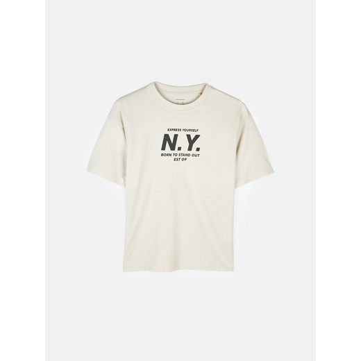 GATE Bawełniany t-shirt oversize z nadrukiem 8Y ze sklepu gateshop w kategorii T-shirty chłopięce - zdjęcie 170505430