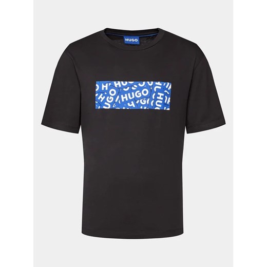 T-shirt męski Hugo Boss z krótkimi rękawami czarny 