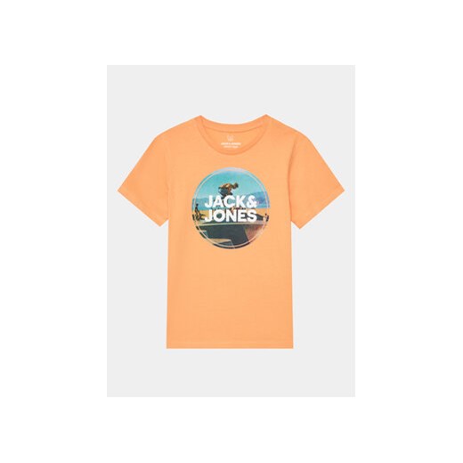 Jack&Jones Junior T-Shirt 12224223 Pomarańczowy Regular Fit ze sklepu MODIVO w kategorii T-shirty chłopięce - zdjęcie 170507444