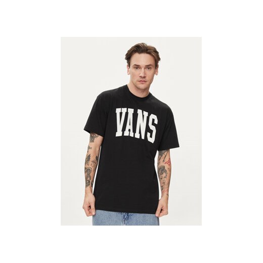 Vans T-Shirt Vans Arched Ss Tee VN000G47 Czarny Regular Fit ze sklepu MODIVO w kategorii T-shirty męskie - zdjęcie 170507631
