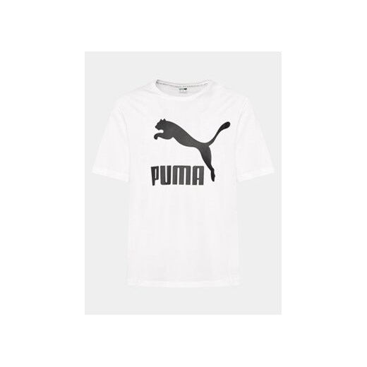 Puma T-Shirt Classics Logo 530088 Biały Regular Fit ze sklepu MODIVO w kategorii T-shirty męskie - zdjęcie 170507900