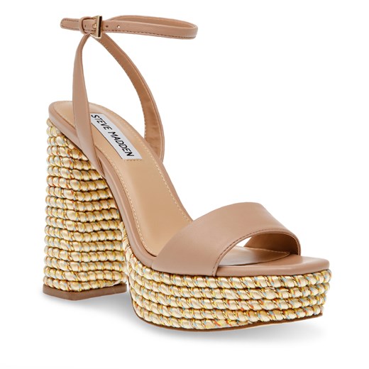 Sandały damskie Steve Madden na obcasie z klamrą eleganckie