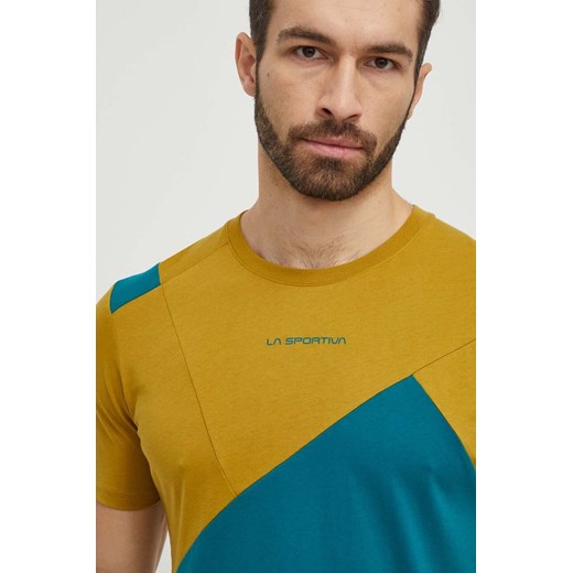 LA Sportiva t-shirt Dude męski kolor zielony wzorzysty F24733732 ze sklepu ANSWEAR.com w kategorii T-shirty męskie - zdjęcie 170510531