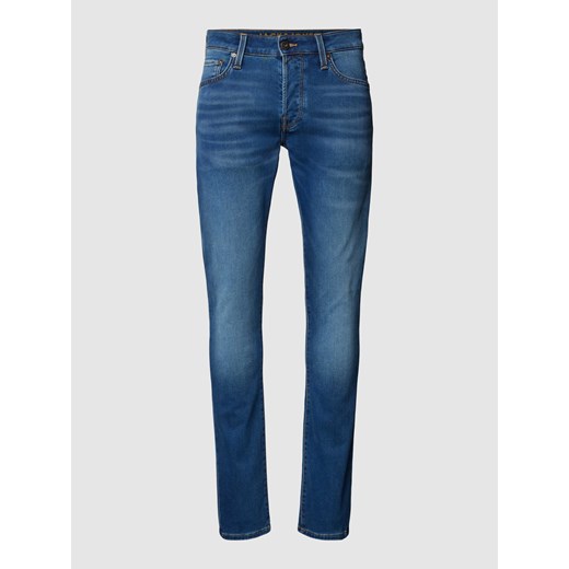 Jeansy o kroju slim fit w jednolitym kolorze model ‘GLENN’ ze sklepu Peek&Cloppenburg  w kategorii Jeansy męskie - zdjęcie 170511981