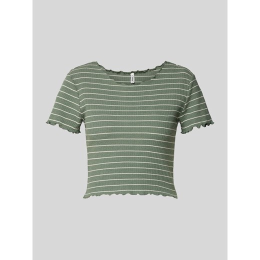 T-shirt krótki ze wzorem w paski model ‘ANITS’ ze sklepu Peek&Cloppenburg  w kategorii Bluzki damskie - zdjęcie 170512003