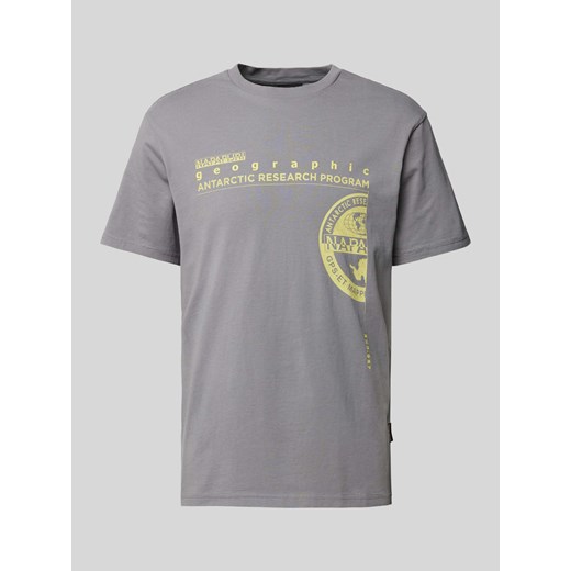 T-shirt z nadrukiem z logo i motywem model ‘MANTA’ ze sklepu Peek&Cloppenburg  w kategorii T-shirty męskie - zdjęcie 170512171