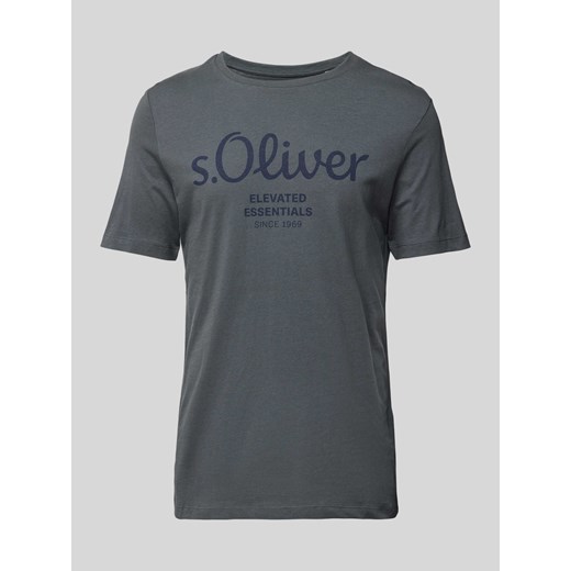 T-shirt z nadrukiem z logo ze sklepu Peek&Cloppenburg  w kategorii T-shirty męskie - zdjęcie 170512362
