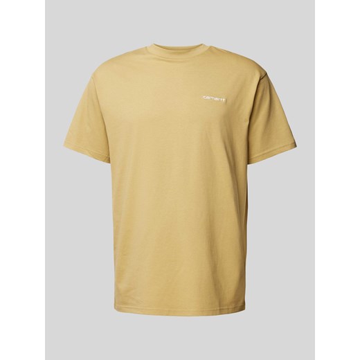 T-shirt z wyhaftowanym logo model ‘SCRIPT’ ze sklepu Peek&Cloppenburg  w kategorii T-shirty męskie - zdjęcie 170512611