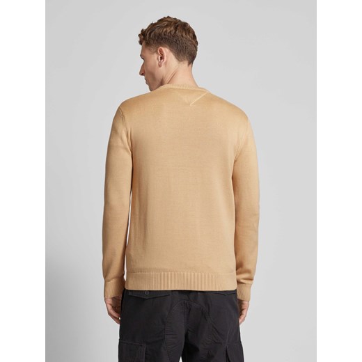 Sweter z dzianiny o kroju slim fit z wyhaftowanym logo Tommy Jeans XL okazja Peek&Cloppenburg 