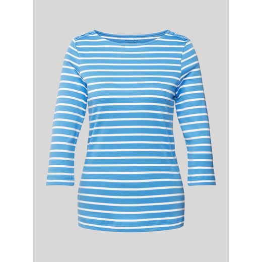 T-shirt ze wzorem w paski i rękawami o dł. 3/4 ze sklepu Peek&Cloppenburg  w kategorii Bluzki damskie - zdjęcie 170512821