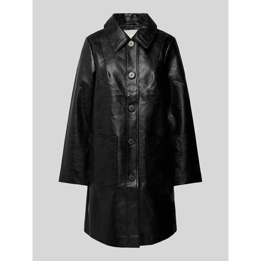 Płaszcz z imitacji skóry ze sklepu Peek&Cloppenburg  w kategorii Płaszcze damskie - zdjęcie 170513114