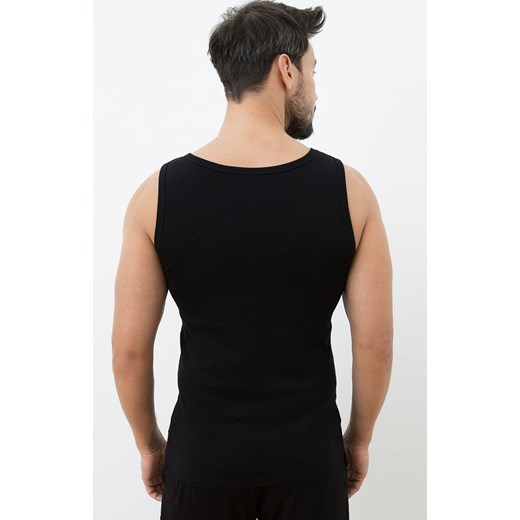 Czarny podkoszulek męski na szerokie ramiączko Paco, Kolor czarny, Rozmiar M, Italian Fashion ze sklepu Primodo w kategorii T-shirty męskie - zdjęcie 170514114