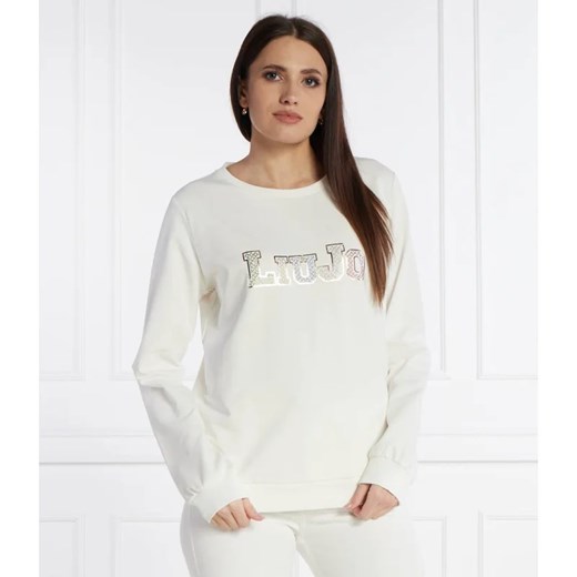 Bluza damska beżowa Liu Jo z bawełny młodzieżowa na jesień