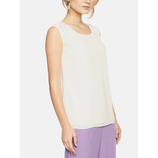 Biała bluzka damska z rozcięciami po bokach L'AF Loel ze sklepu Eye For Fashion w kategorii Bluzki damskie - zdjęcie 170517010