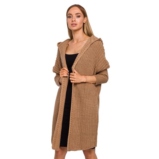 made of emotion Kardigan w kolorze jasnobrązowym ze sklepu Limango Polska w kategorii Swetry damskie - zdjęcie 170518600