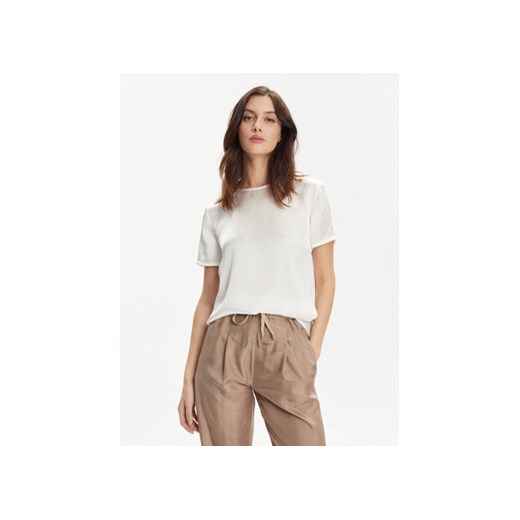 Marella T-Shirt Hobby 2413111161 Biały Regular Fit ze sklepu MODIVO w kategorii Bluzki damskie - zdjęcie 170518750