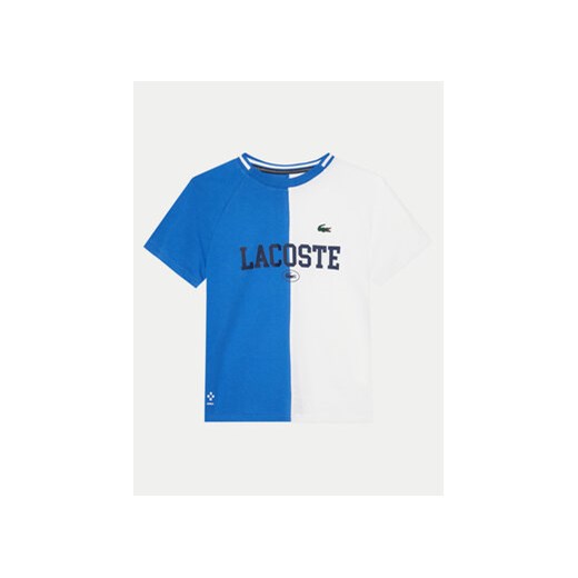 Lacoste T-Shirt TJ7454 Niebieski Regular Fit ze sklepu MODIVO w kategorii T-shirty chłopięce - zdjęcie 170518764