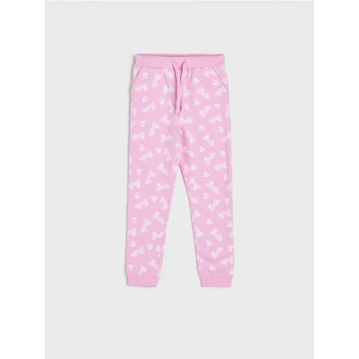 Sinsay - Spodnie dresowe jogger Barbie - różowy ze sklepu Sinsay w kategorii Spodnie dziewczęce - zdjęcie 170522720